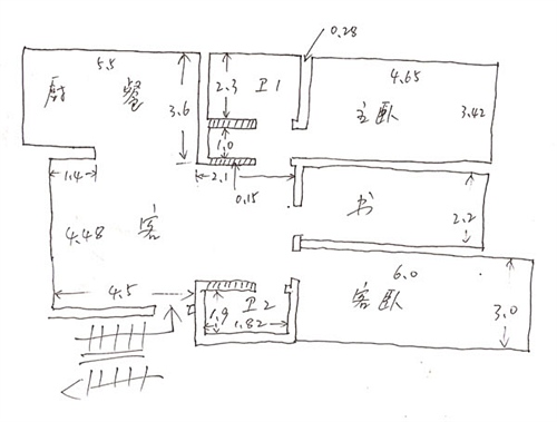 autocad快速绘制原始房型图——平面设计频道——义乌电脑培训学校